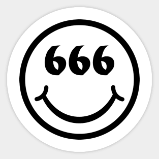 smile 666 Sticker